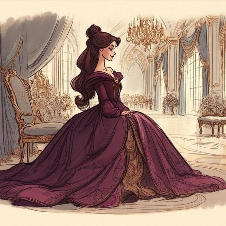 Elegant Woman in Gown