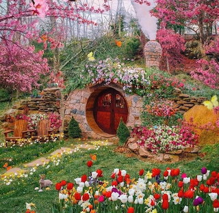 Hobbit Cottage Garden Spring