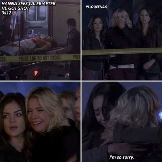 Four-panel collage of women reacting during a dramatic TV scene with subtitles and overlaid text