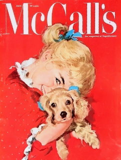 Vintage Girl and Puppy