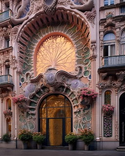 Art Nouveau Building Entrance