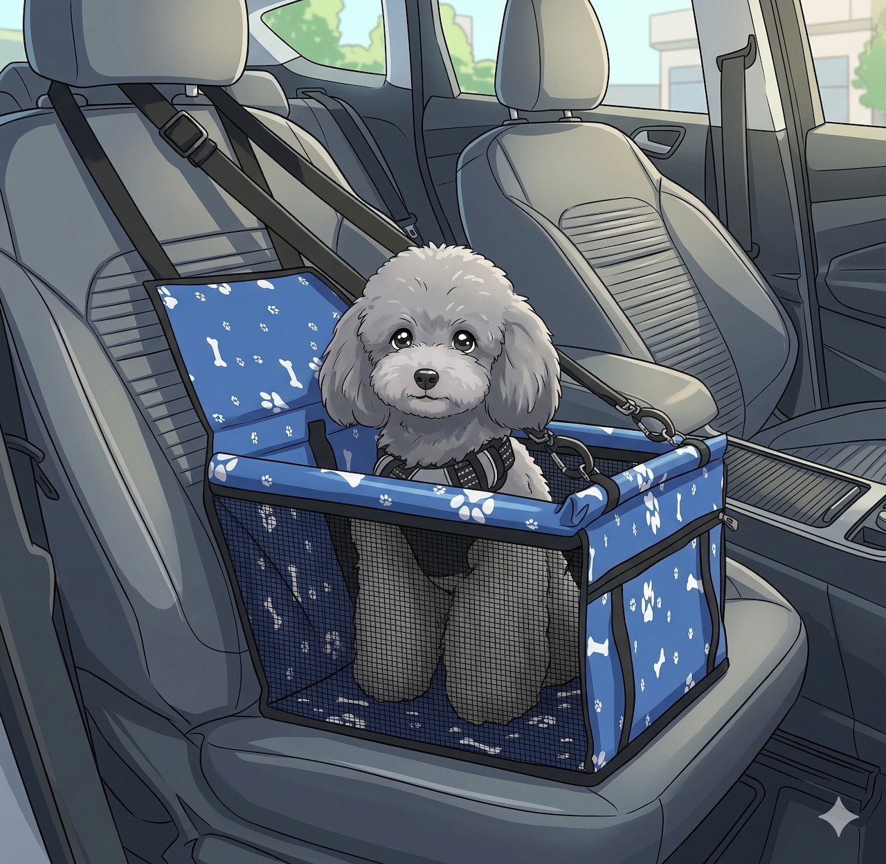 dog in the car