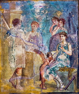 Artemis and Kallisto Pompeii Fresco