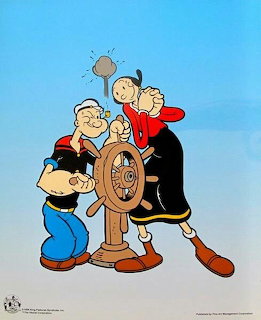 Popeye and Olive Oyl Cartoon
