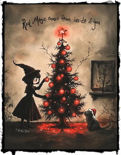 Gothic Christmas Tree Silhouette