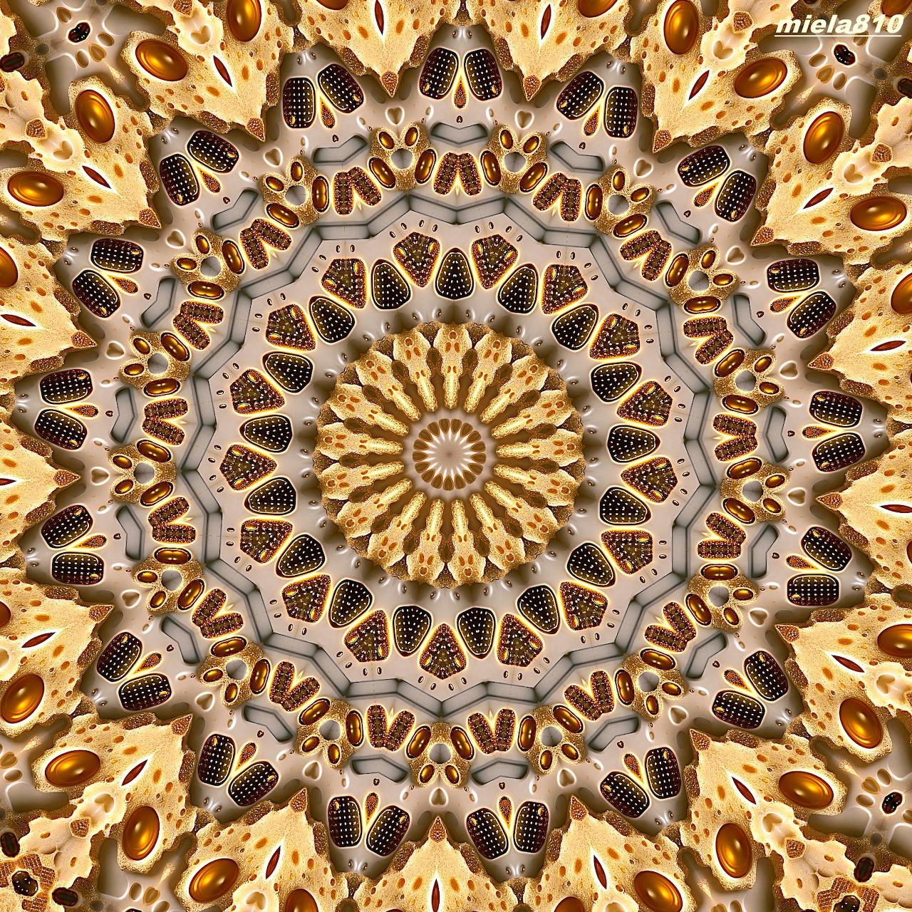 Golden Mandala Pattern