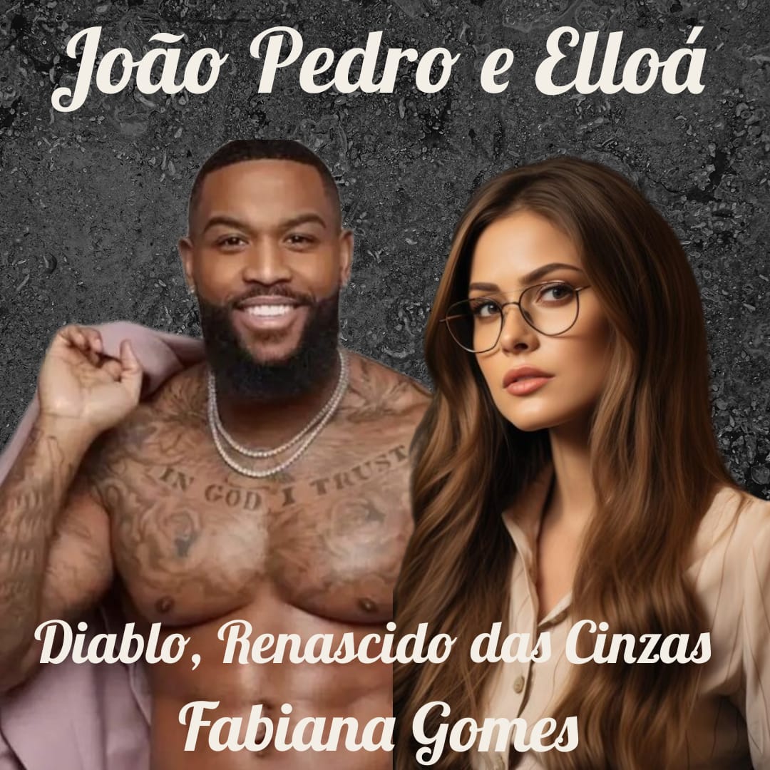 Composite portrait of a shirtless bearded man and a woman wearing glasses on a dark textured background