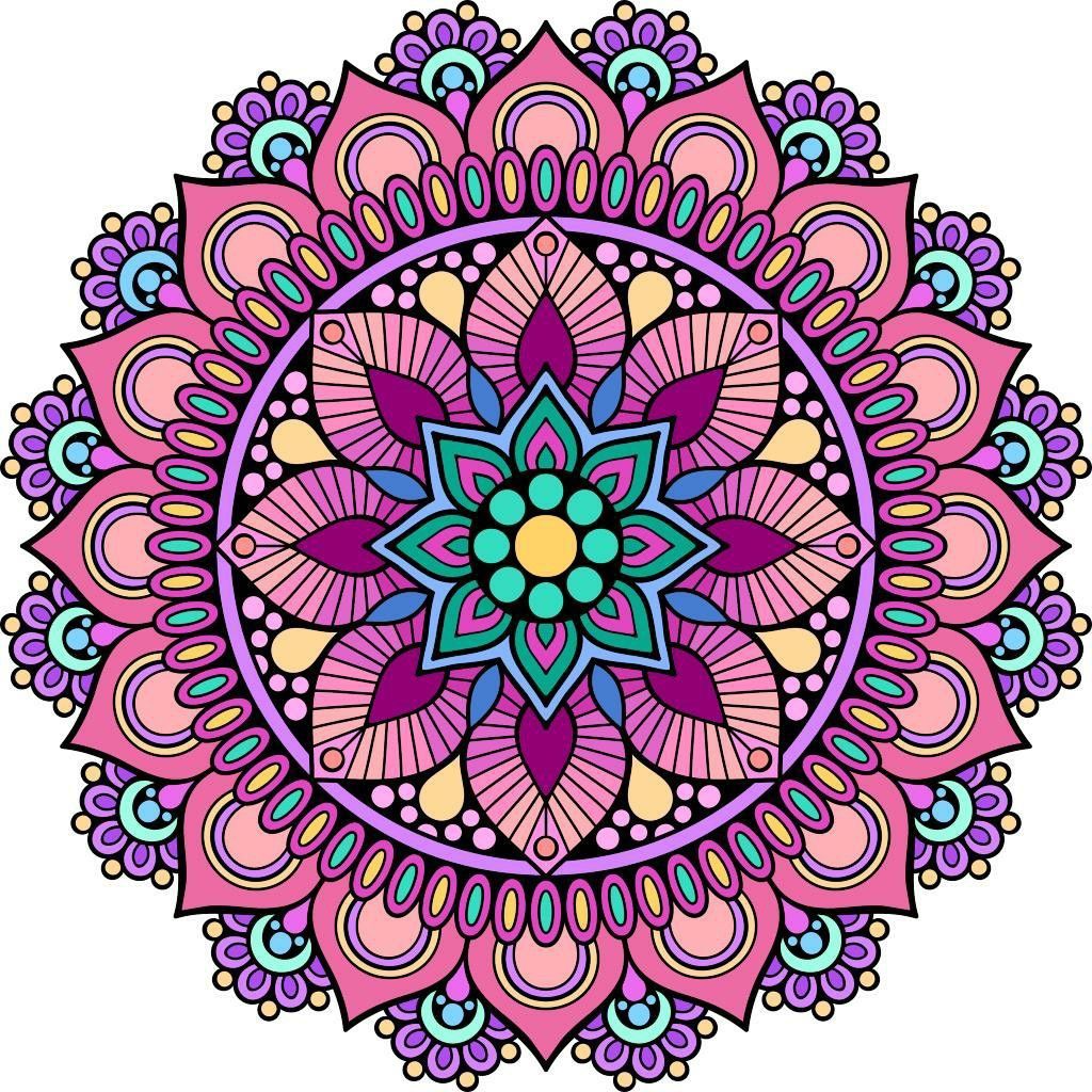 Pink Purple Mandala Design