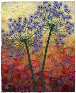 Purple Allium Flowers Painting