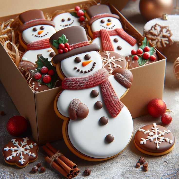 Snowman Christmas Cookies
