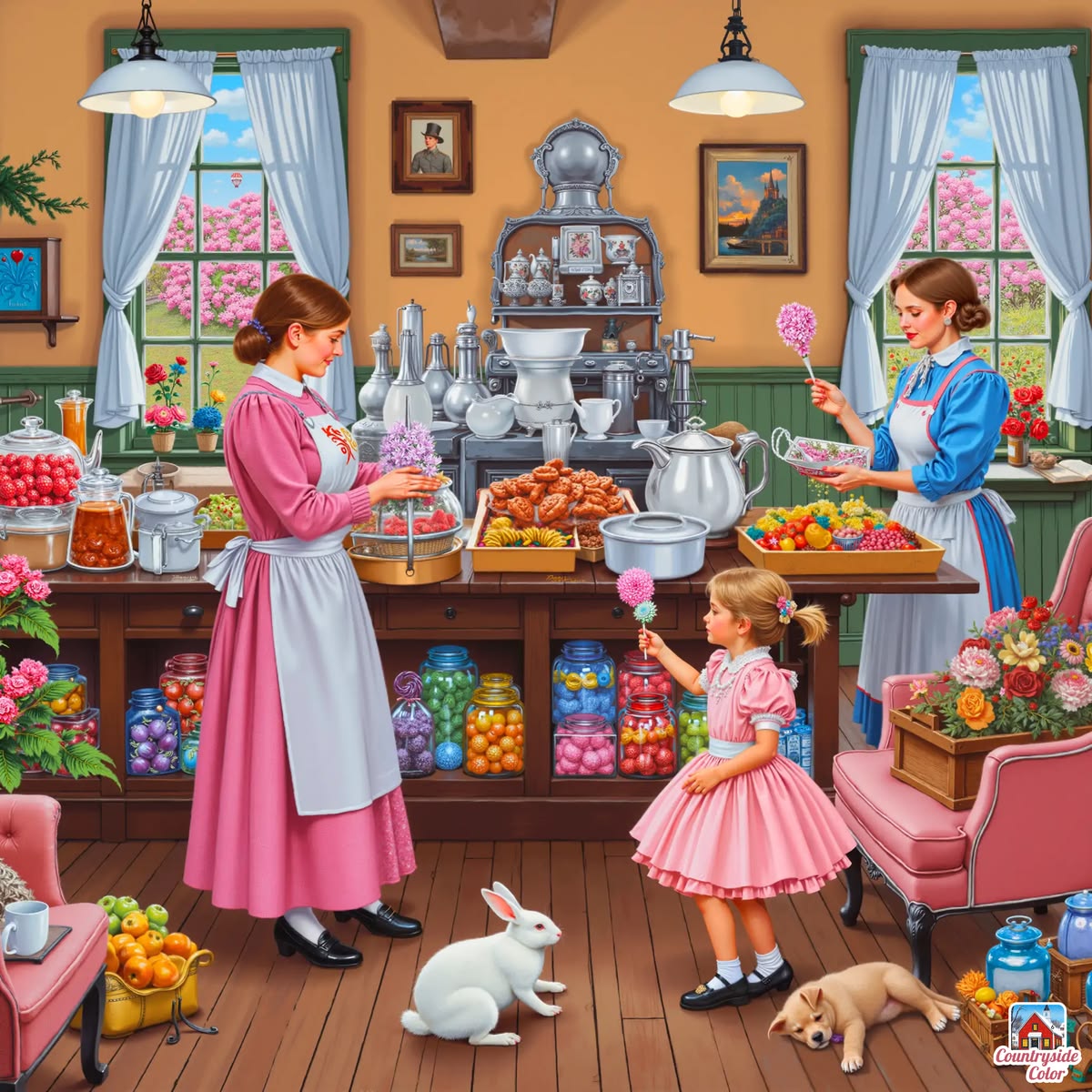 Vintage Kitchen Scene