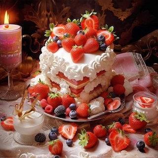 Strawberry Cream Cake