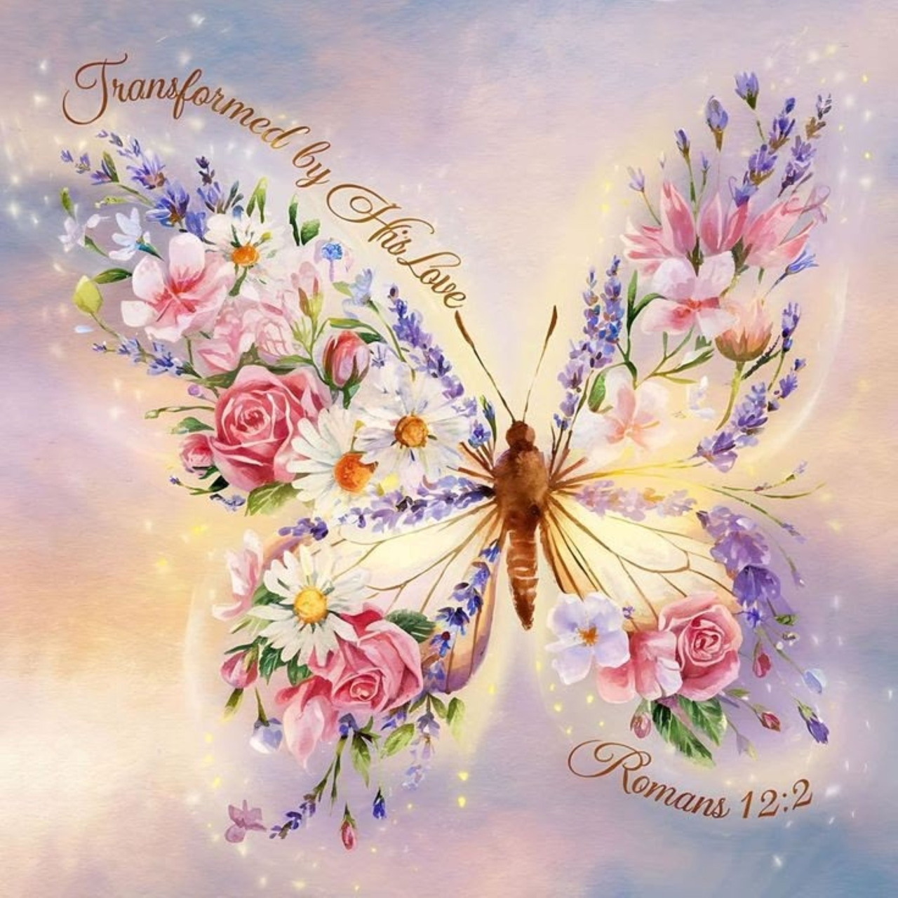 Floral Butterfly Illustration