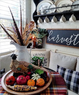 Fall Harvest Decor Display