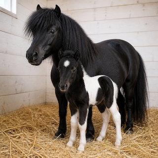 Mini Mare with Foal