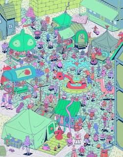 Busy Festival Illustration