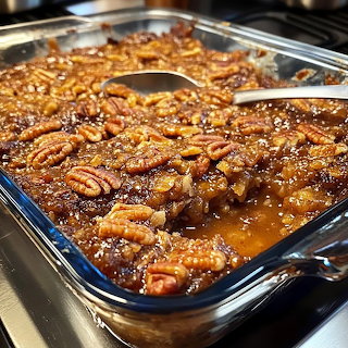 Pecan Pie in Baking Dish