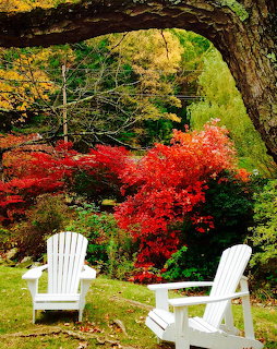 Adirondack Chairs Autumn Garden