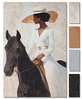 Lady on Black Horse
