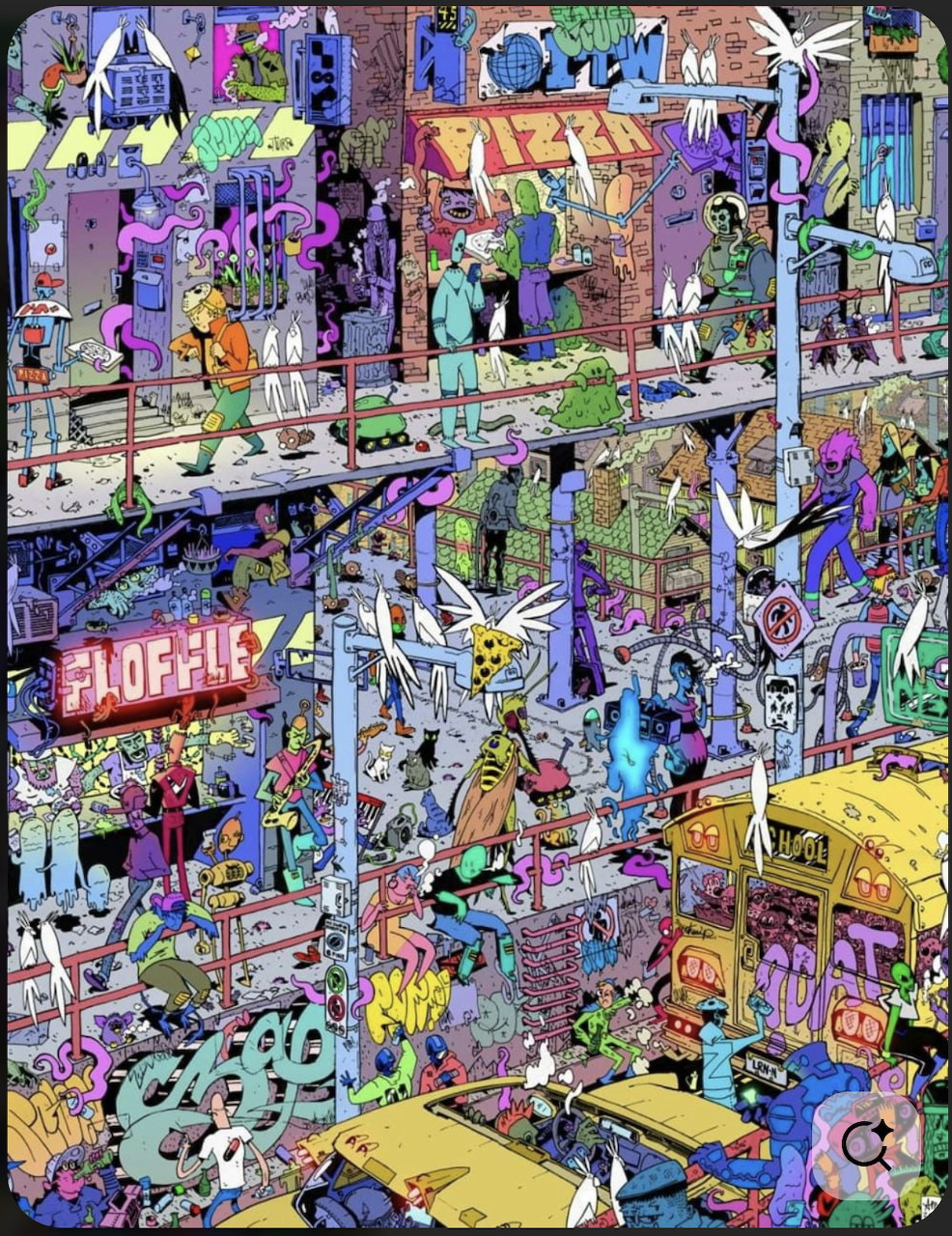 Busy Cartoon City