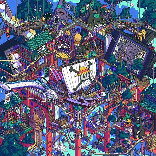 Colorful Fantasy City