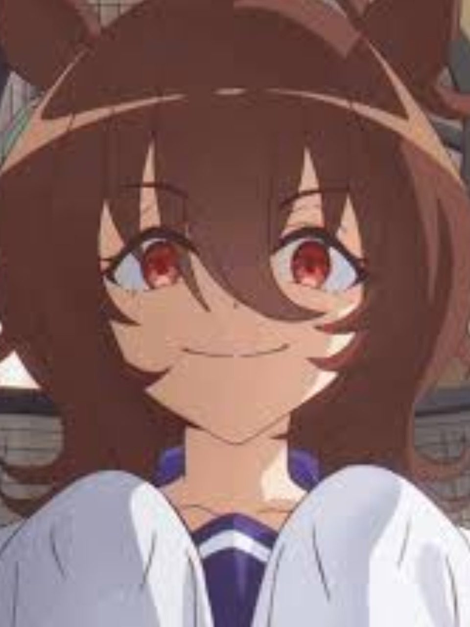 Anime character Agnes Tachyon from Umamusume with horse ears and lab coat