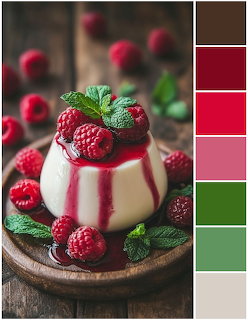 Raspberry Panna Cotta Dessert
