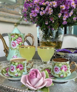 Floral Tea Still Life