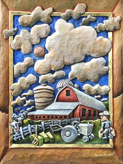 Red Barn Cloud Sky