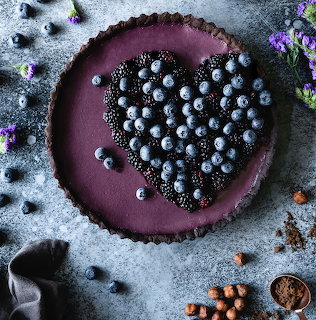 Blackberry Dark Chocolate Tart