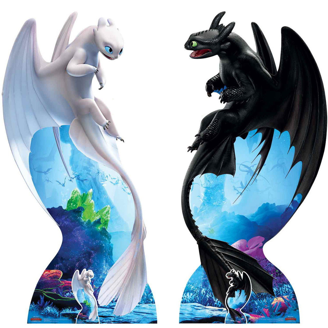 Nightfury and Lightfury Dragons