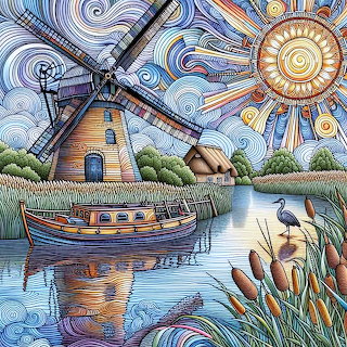 Norfolk Broads Wherry Windmill