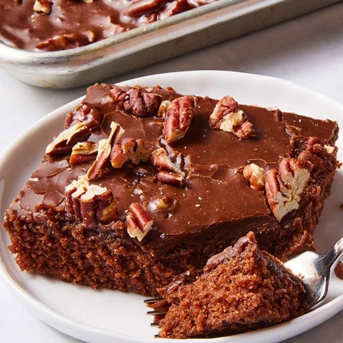 Fudgy Texas sheet cake