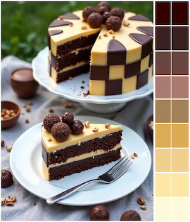 Chocolate Checkerboard Cake