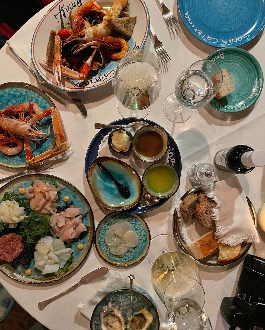 Italian Seafood Feast Table