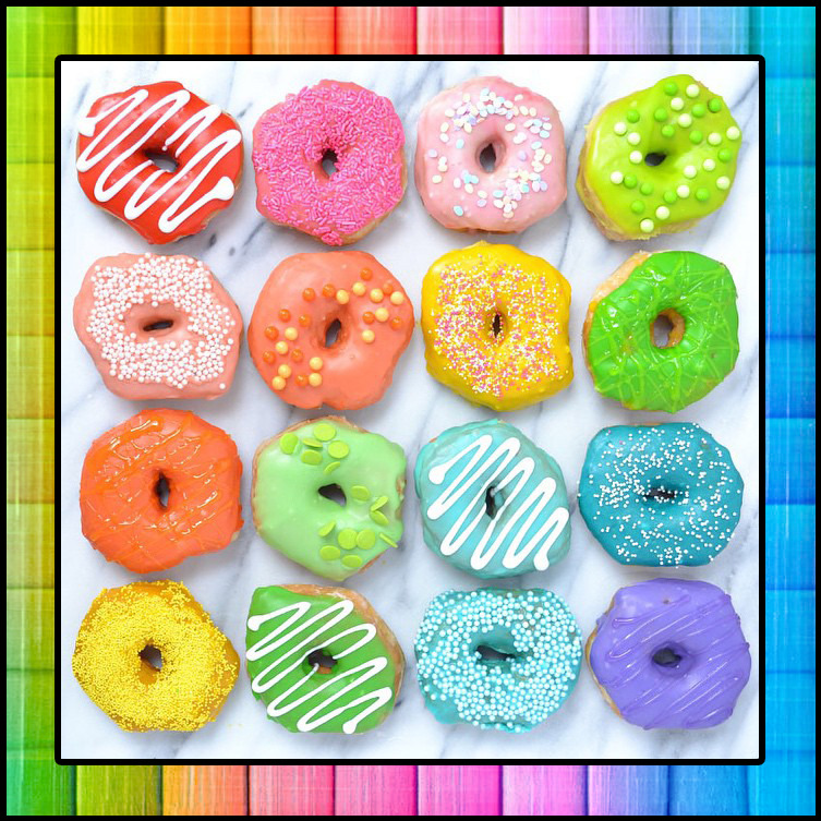 Colorful Donuts Rainbow
