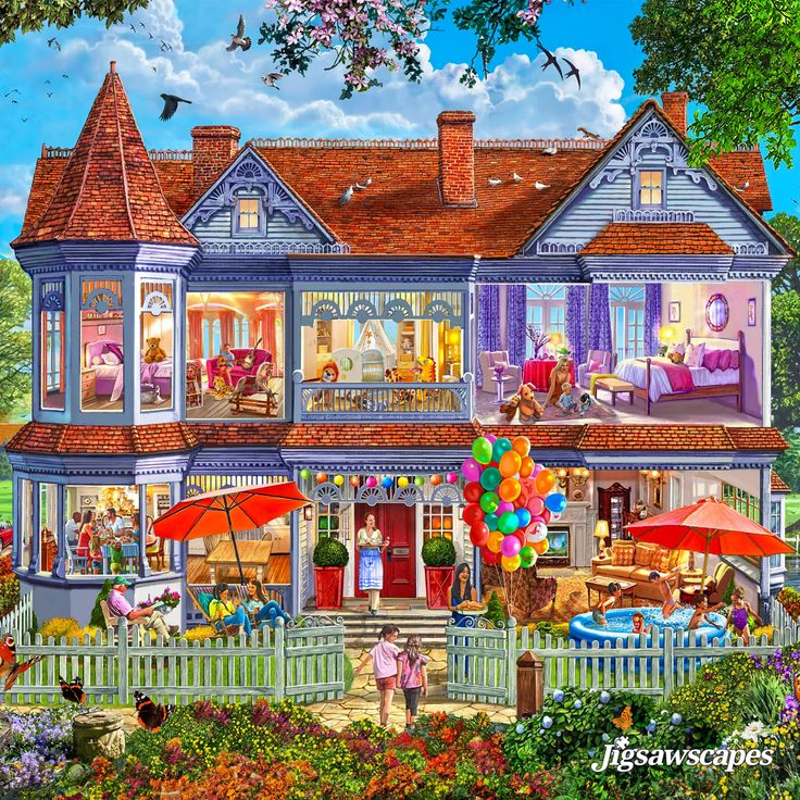 Victorian Dollhouse Scene
