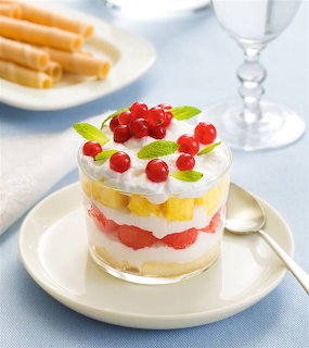 Layered Fruit Trifle Dessert
