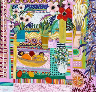 Flowers and Fruit Still Life