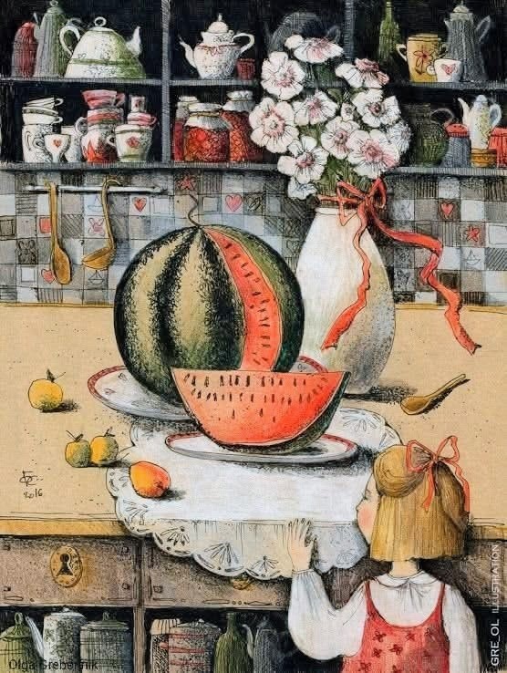 Watermelon Kitchen Painting