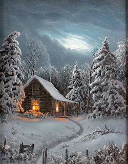Cabin in Winter by Jesse Barnes