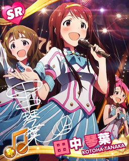 Anime idol girls singing on stage with microphones and colorful stage lights