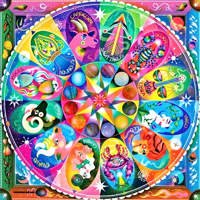 Zodiac Wheel Illustration