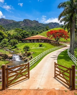 Gated Country Driveway
