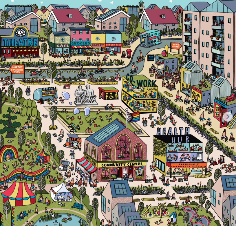 Community Town Scene