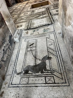 Pompeii Dog Mosaic