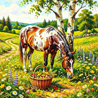 Grazing Appaloosa