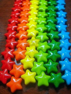 Rainbow Star Beads
