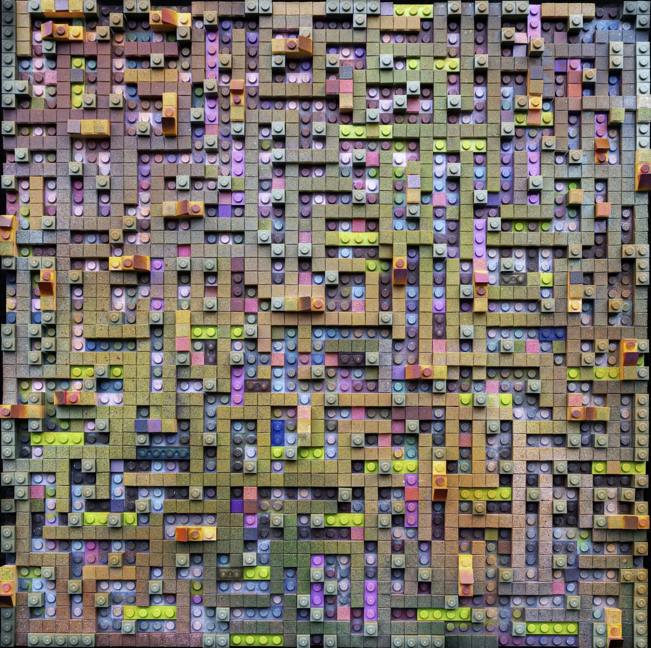 Colorful LEGO Brick Mosaic
