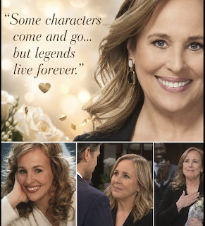Collage featuring a smiling blonde woman with a quote and three smaller portrait images below